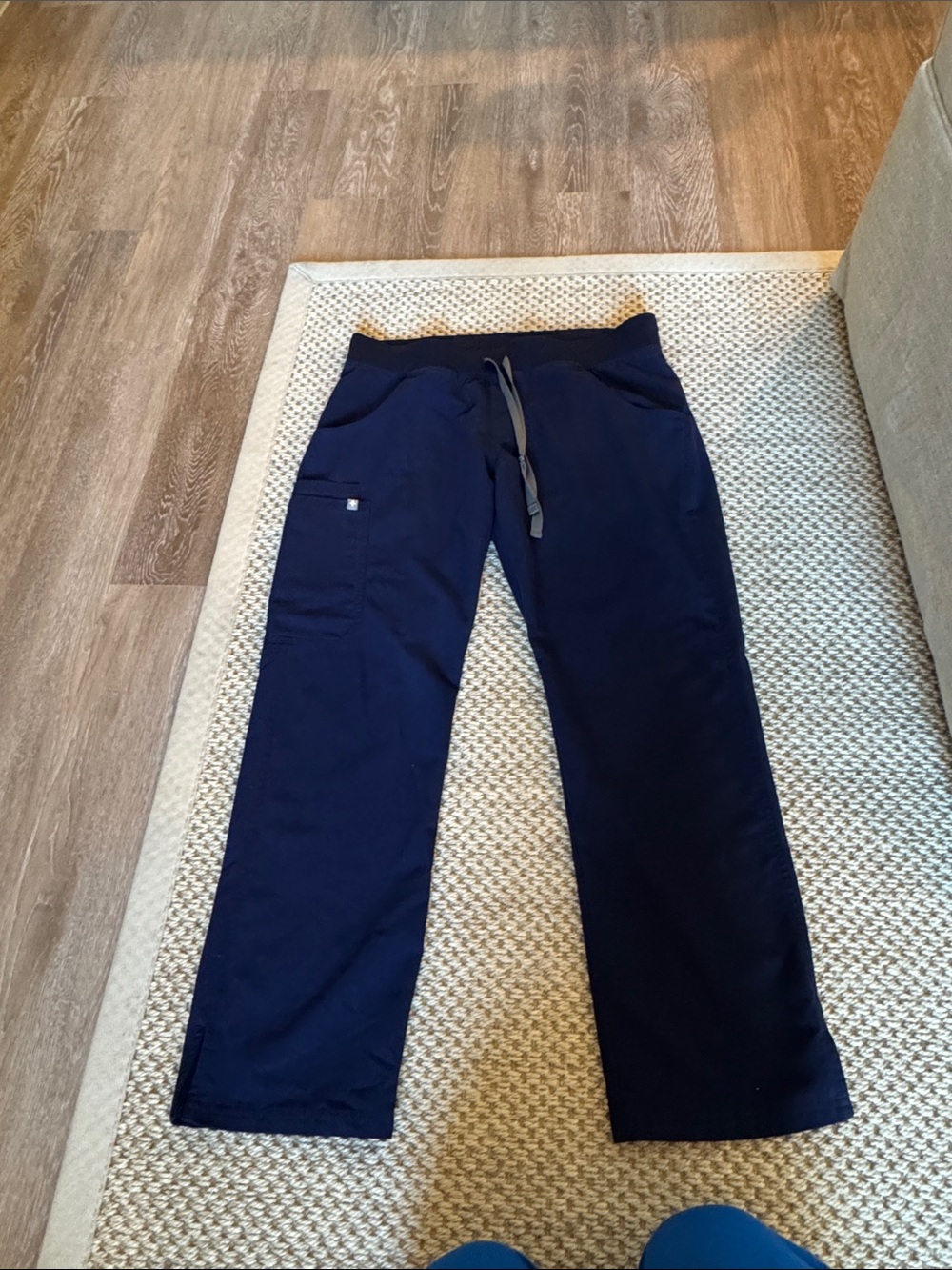 Figs Navy Drawstring Scrub Pants